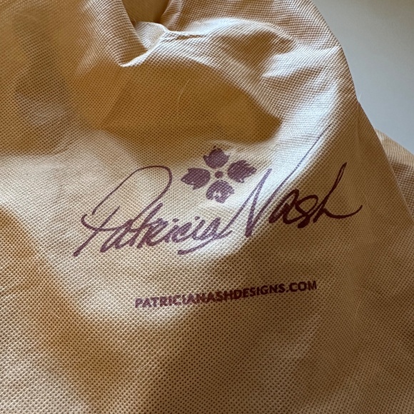 Patricia Nash Vintage Round Canteen Brown Leather Crossbody Handbag Purse - Picture 8 of 8